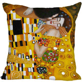 Gustav Klimt Style Throw Pillowcase Square Pillow Cover Custom Gift 40x40cm