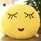30 CM Soft Emoji Yellow Round Cushion Emoticon Stuffed Plush Toy Smiley Pillow Activity Small Gift Funny Hold Pillow #253935
