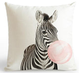 Car Backrest Pink Cushion Decoration Giraffe Koala Zebra Balloon Stripe Triangle Tent Perfume Bottle Girl Pillow Nordic Style