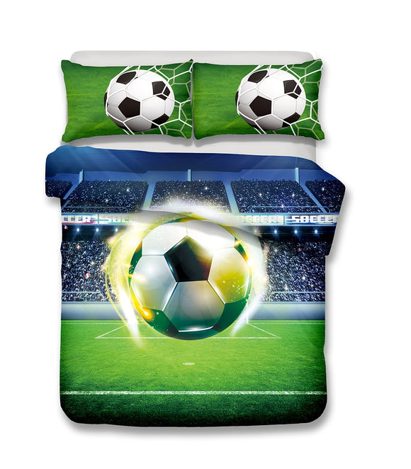 Drop Shipping 3D Bedding Set football Print Bedding Set Print Duvet cover set Bedclothes with pillowcase bed set Home Textiles