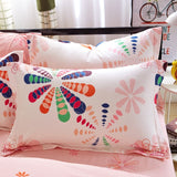 1pc 100% Polyester Pillow Case Beauty Flowers Printing Pillowcase Home Bedroom Pillow Cases 48cm*74cm XF340-6
