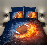 Bedding Sets 2/3pcs 3D Duvet Cover Bed Sheet Pillow Cases Size EU/CN/US Queen King  Flame Baseball Drop Shipping