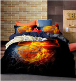 Bedding Sets 2/3pcs 3D Duvet Cover Bed Sheet Pillow Cases Size EU/CN/US Queen King  Flame Baseball Drop Shipping