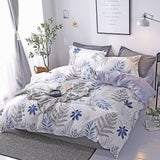 Solstice Cartoon Pink Flamingo Bedding Sets 3/4pcs Geometric Pattern Bed Linings Duvet Cover Bed Sheet Pillowcases Cover Set