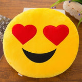 New Smiley Face QQ Emoji Pillows Soft Plush Emoticon Round Cushion Home Decor Cute Cartoon Toy Doll Decorative Throw Pillows 26