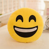 New Smiley Face QQ Emoji Pillows Soft Plush Emoticon Round Cushion Home Decor Cute Cartoon Toy Doll Decorative Throw Pillows 26