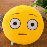 New Smiley Face QQ Emoji Pillows Soft Plush Emoticon Round Cushion Home Decor Cute Cartoon Toy Doll Decorative Throw Pillows 26