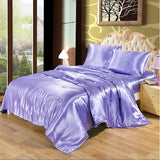 White Black Bedding Sets King Double Size Satin Silk Summer Used Single Bed Linen China Luxury Bedding Kit Duvet Cover Set