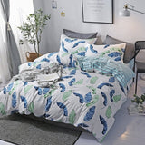 Solstice Cartoon Pink Flamingo Bedding Sets 3/4pcs Geometric Pattern Bed Linings Duvet Cover Bed Sheet Pillowcases Cover Set