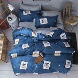 Solstice Home Textile Cartoon Polar bear Bedding Sets Children's Beddingset Bed Linen Duvet Cover Bed Sheet Pillowcase/bed Sets