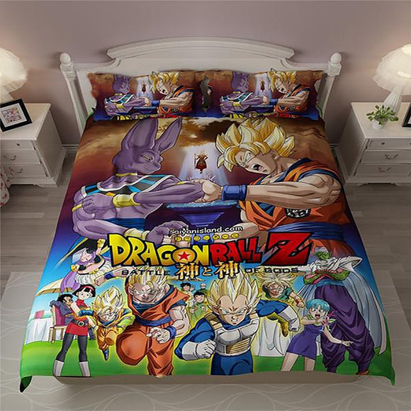 Drop Shipping 3D Dragon Ball Z Bedding Set Print Duvet cover set Bedclothes with pillowcase bed set Home Textiles 2/3pcs