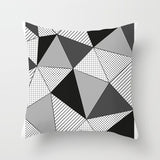 YWZN Black and White Geometric Decorative Pillowcases Polyester Throw Pillow Case Striped Geometric Pillowcase kussensloop