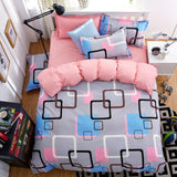 Classic bedding set 5 size grey blue flower bed linen 4pcs/set duvet cover set Pastoral bed sheet AB side duvet cover 2019 bed