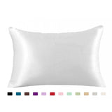 100% Queen Standard Satin Silk Soft Mulberry Plain Pillowcase Cover Chair Seat Square Pillow Cover Home19