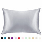 100% Queen Standard Satin Silk Soft Mulberry Plain Pillowcase Cover Chair Seat Square Pillow Cover Home19