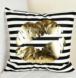2019 Gold Bronzing Pillow Cases Luxury Geometric Pineapple Cotton Pillow Case White Bedroom Home Office Decorative