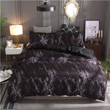 Printed Marble Bedding Set White Black Duvet Cover King Queen Size Quilt Cover Brief Bedclothes Comforter Cover 3Pcs