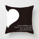 45*45cm New Square Decorative Throw Lovers Couple Pillow Case Cartoon  Pattern sweetheart Pillowcase For Home Pillow Cover