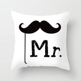 45*45cm New Square Decorative Throw Lovers Couple Pillow Case Cartoon  Pattern sweetheart Pillowcase For Home Pillow Cover