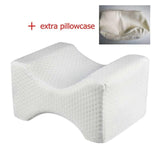 Memory Foam Wedge Contour Sleeping Knee Pillow for Side Sleepers Back Pain Sciatica Relief Pregnancy Body Pillows Leg Cushion