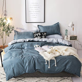 Solstice Cartoon Pink Flamingo Bedding Sets 3/4pcs Geometric Pattern Bed Linings Duvet Cover Bed Sheet Pillowcases Cover Set