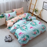 Bedding Set luxury Pink love 2/3/4pcs Family Set Sheet Duvet Cover Pillowcase Boy Room flat sheet, No filler 2019 bed set