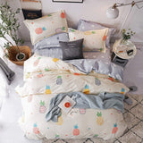 Bedding Set luxury Pink love 2/3/4pcs Family Set Sheet Duvet Cover Pillowcase Boy Room flat sheet, No filler 2019 bed set