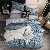 Bedding Set luxury Pink love 2/3/4pcs Family Set Sheet Duvet Cover Pillowcase Boy Room flat sheet, No filler 2019 bed set