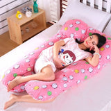 Sleeping Support Pillow For Pregnant Women Body PW12 100% Cotton Rabbit Print U Shape Maternity Pillows Pregnancy Side Sleepers
