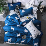 Fashion bedding sets bed linen Simple Style duvet cover flat sheet Bedding Set Winter Full King Single Queen,bed set 2019