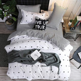 Fashion bedding sets bed linen Simple Style duvet cover flat sheet Bedding Set Winter Full King Single Queen,bed set 2019