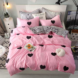 Fashion bedding sets bed linen Simple Style duvet cover flat sheet Bedding Set Winter Full King Single Queen,bed set 2019