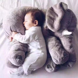 Cartoon Large Plush Elephant Toy Kids Sleeping Back Cushion stuffed Pillow Elephant Doll Baby Doll Birthday Gift for Kids