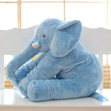 Cartoon Large Plush Elephant Toy Kids Sleeping Back Cushion stuffed Pillow Elephant Doll Baby Doll Birthday Gift for Kids